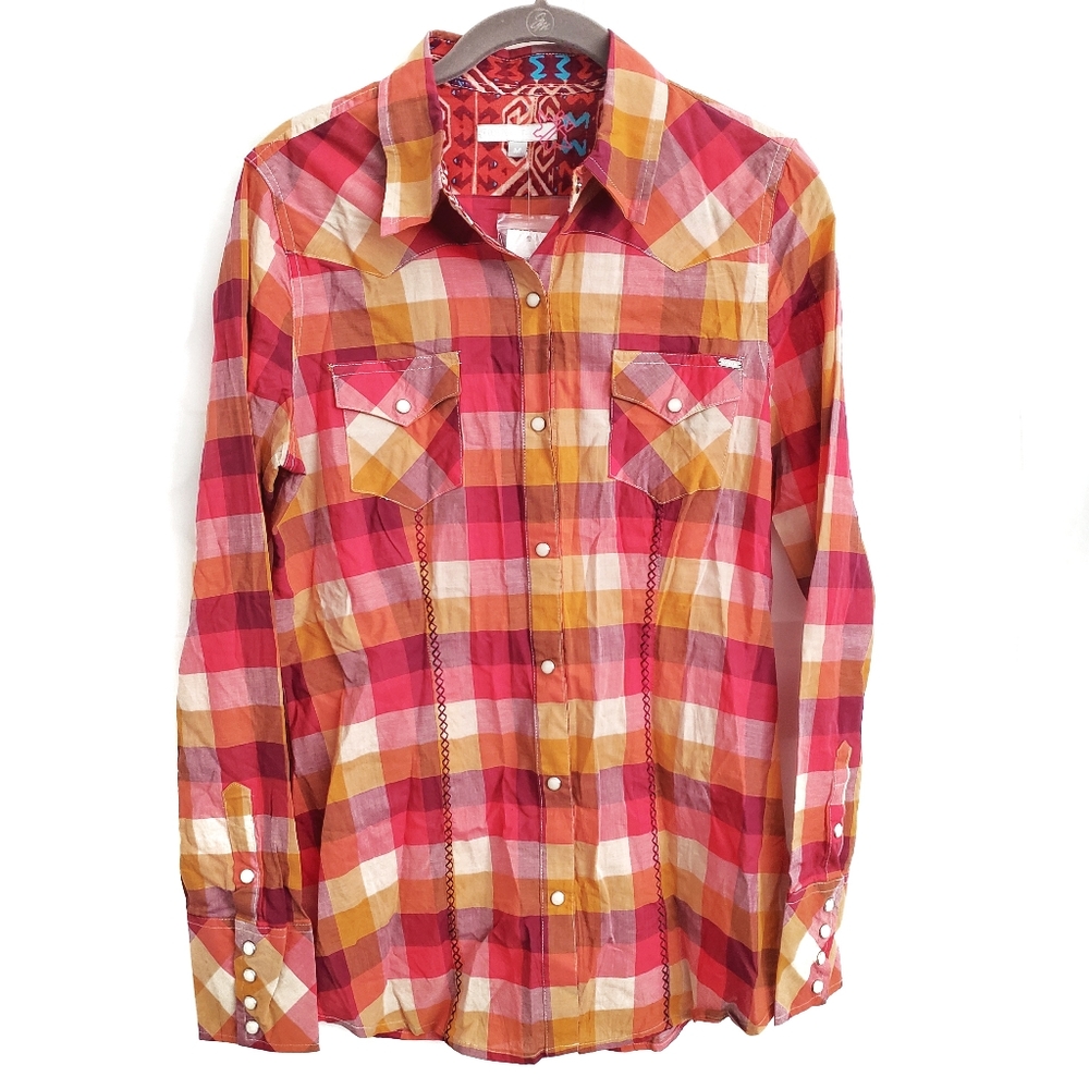 NWT Tin Haul Western Button Up Long Sleeve Shirt